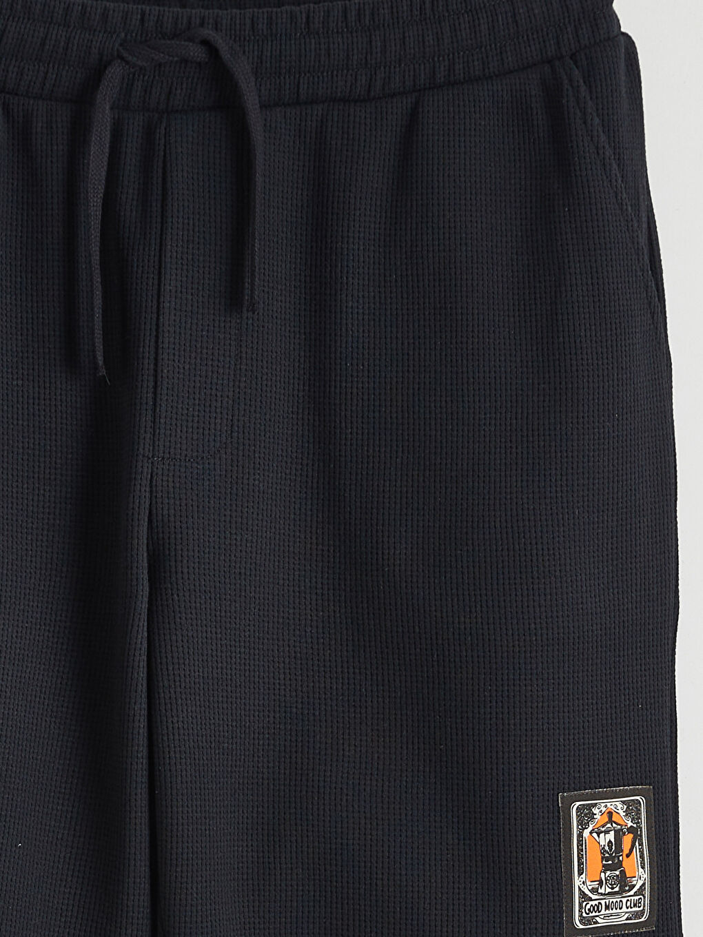 Siyah Standart Kalıp Erkek Şort-5