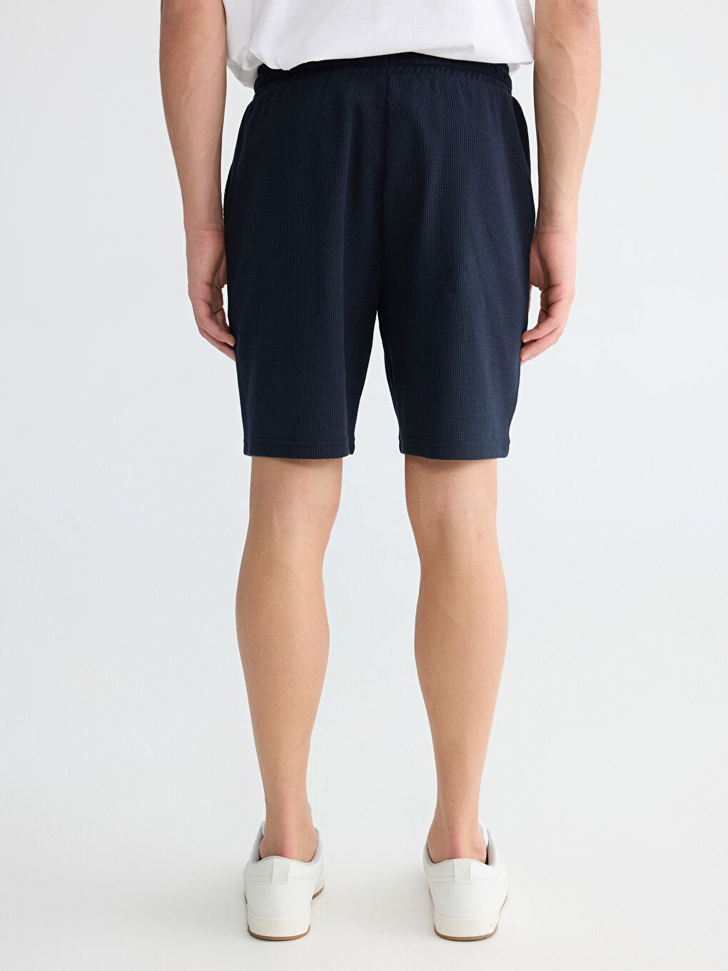 Lacivert Standart Kalıp Erkek Şort-3