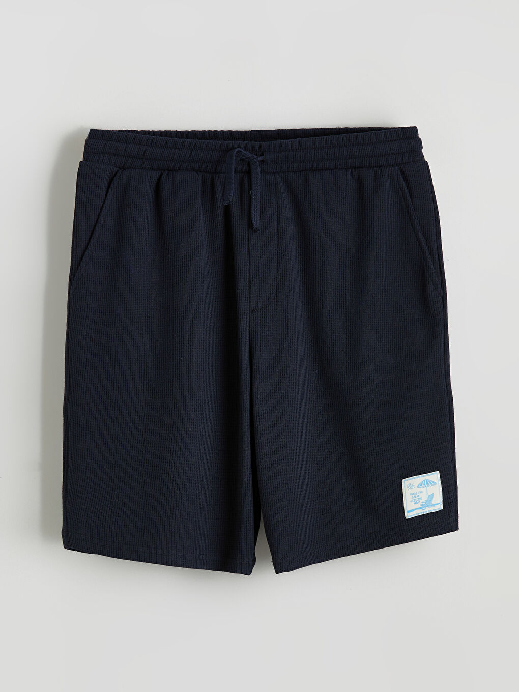 Lacivert Standart Kalıp Erkek Şort-4