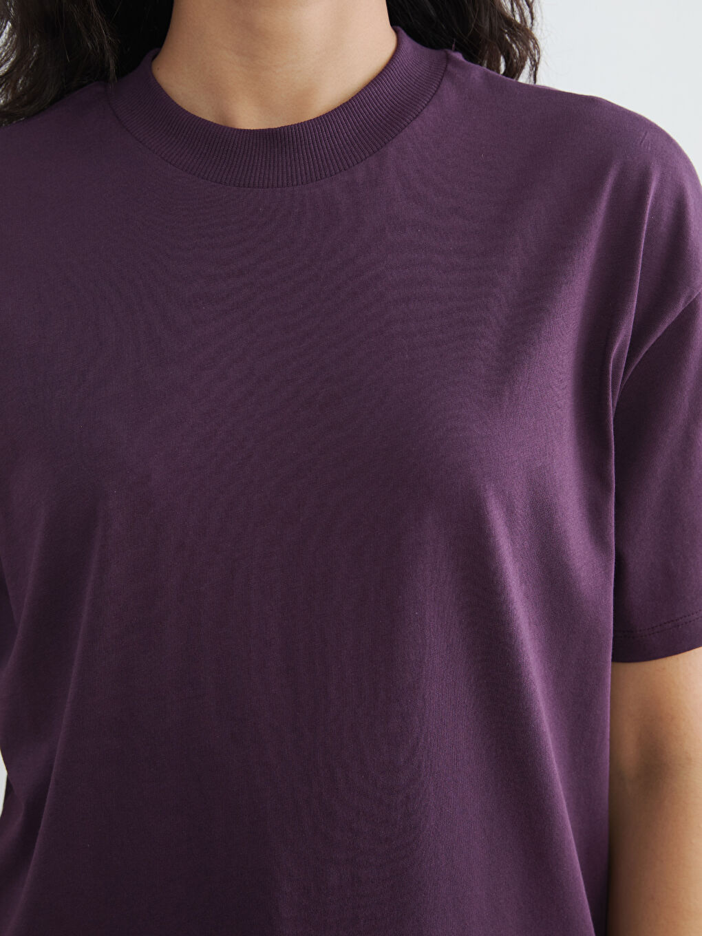 Žena LJUBIČASTA Majica kratkih rukava-2