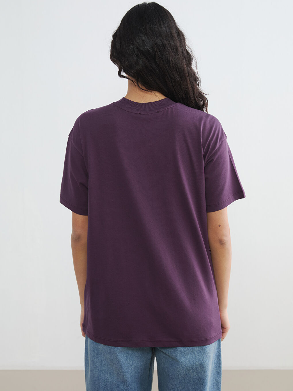 Žena LJUBIČASTA Majica kratkih rukava-3