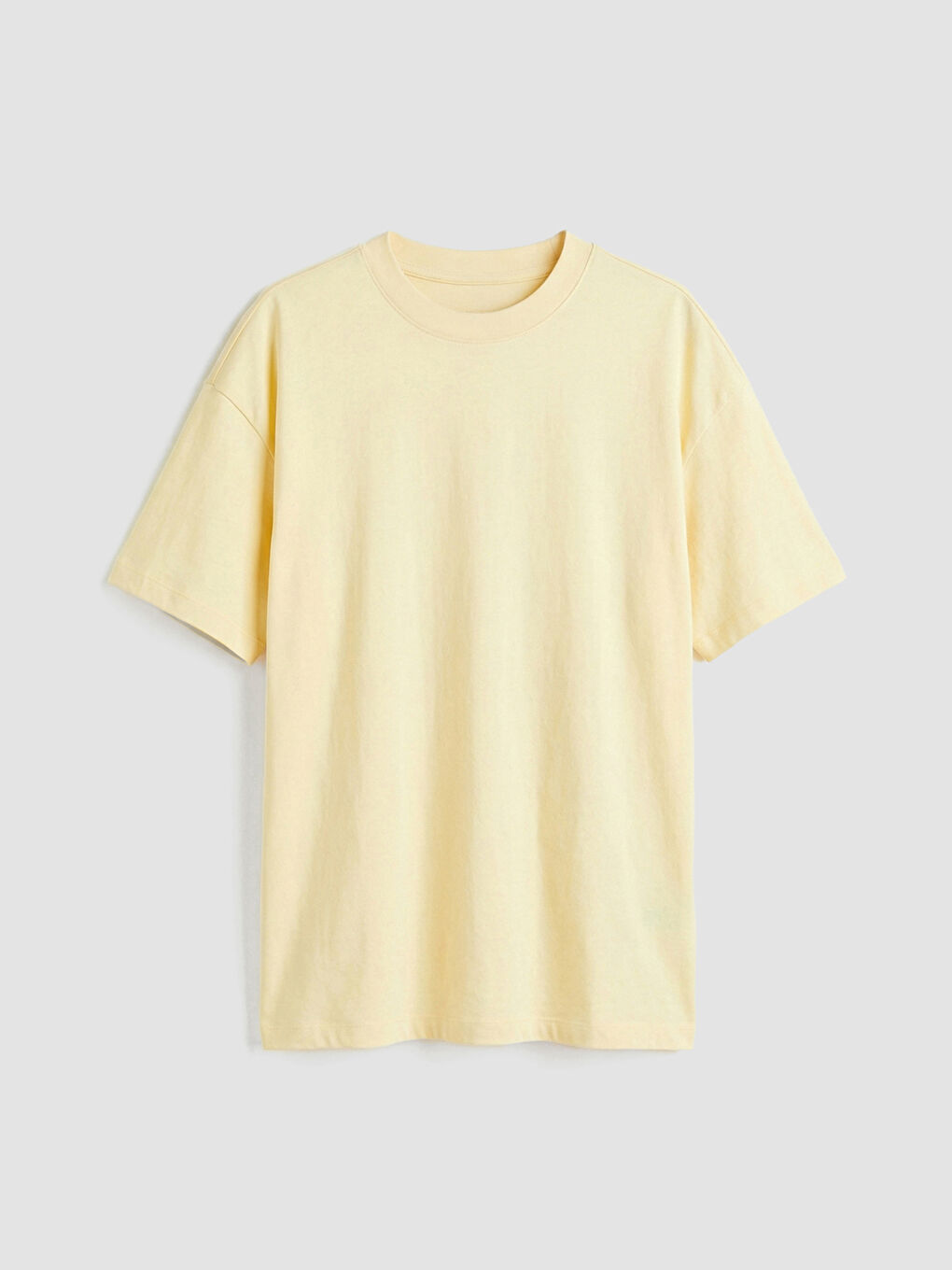 Sarı Bisiklet Yaka Kadın Tişört-6