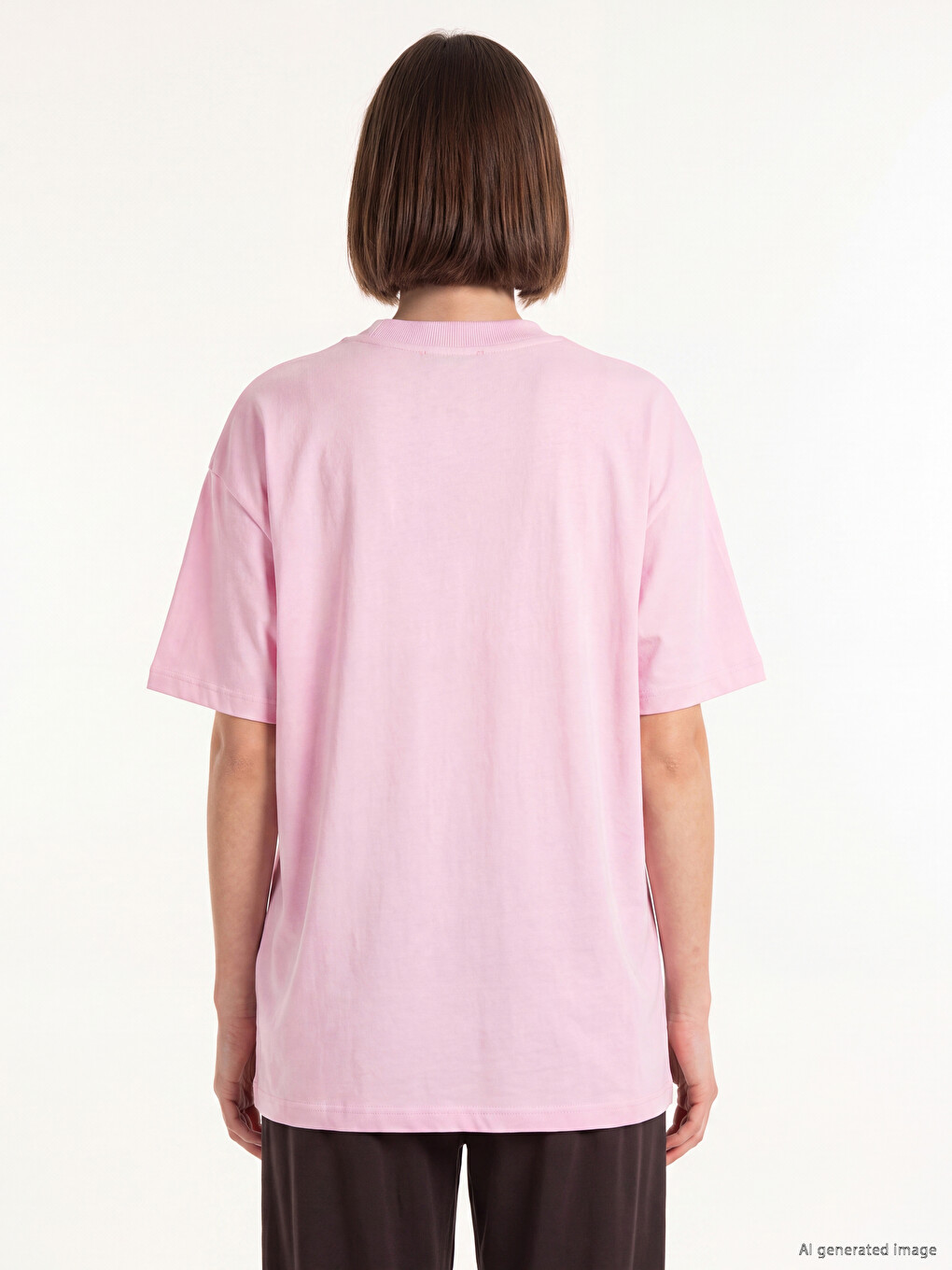 Printed %100 Cotton Women's T-shirt-3