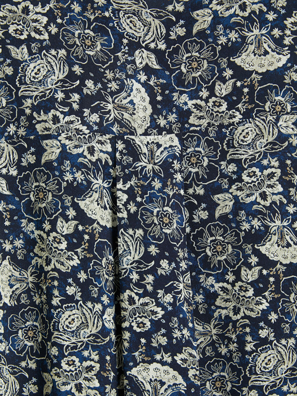 Lacivert Hakim Yaka Desenli Kadın Tunik-3