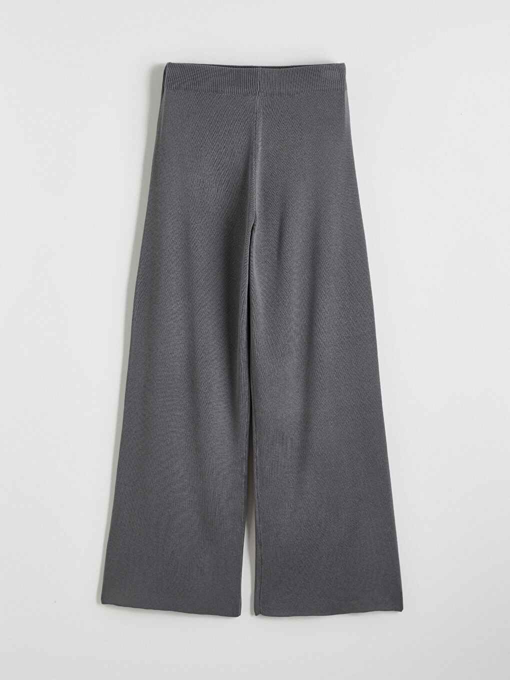 Pantaloni Tricot Basic cu Talie Elastică pentru Femei-4