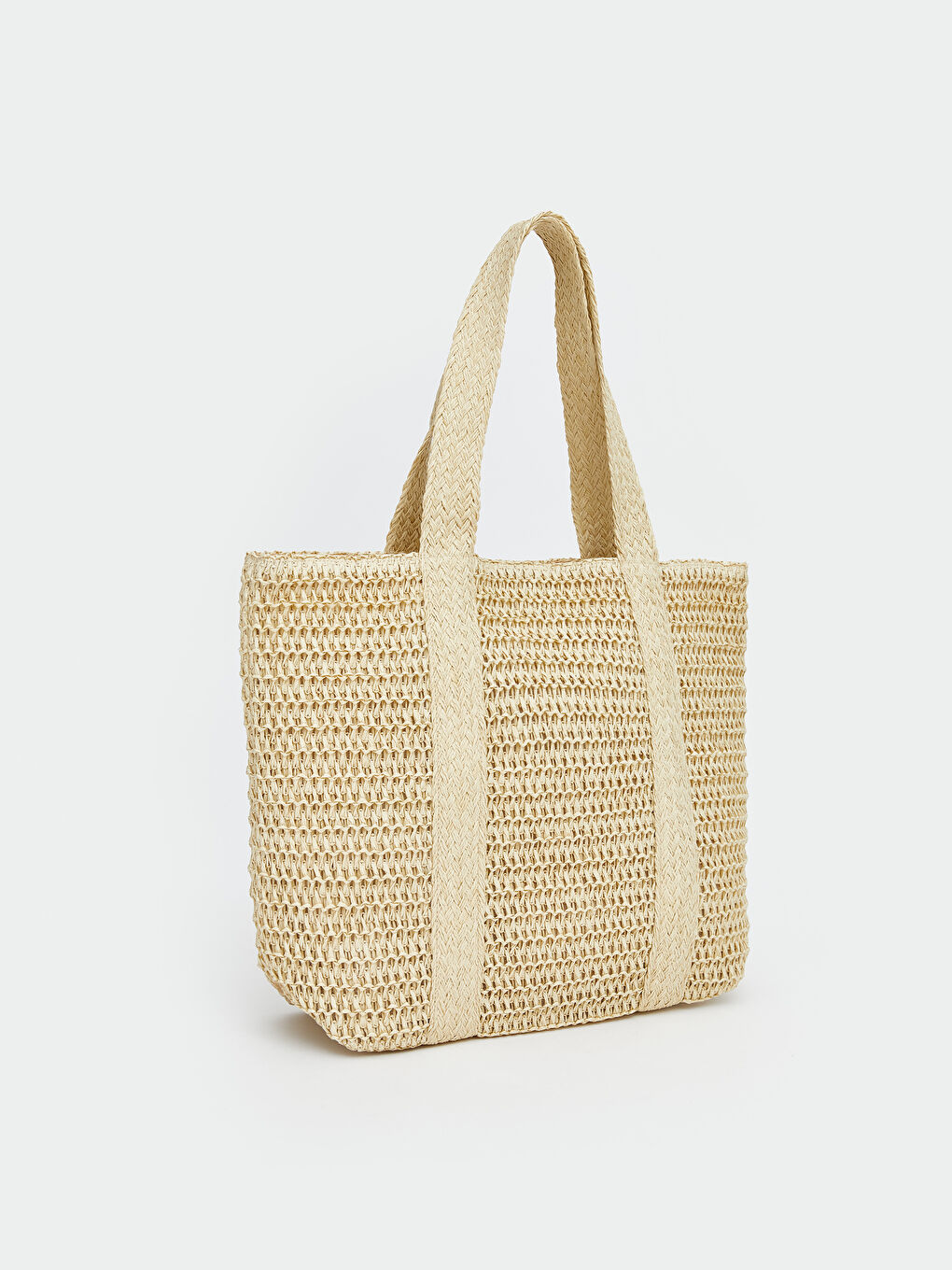 حقيبة الشاطئ المصنوعة من الخيزران للنساء-1