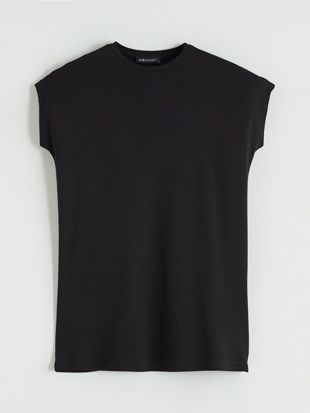 Siyah Bisiklet Yaka Kadın Tunik	-4