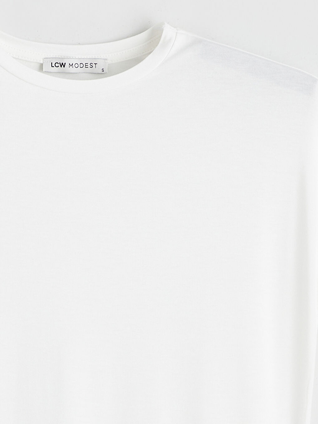 Ekru Bisiklet Yaka Kadın Tunik	-5