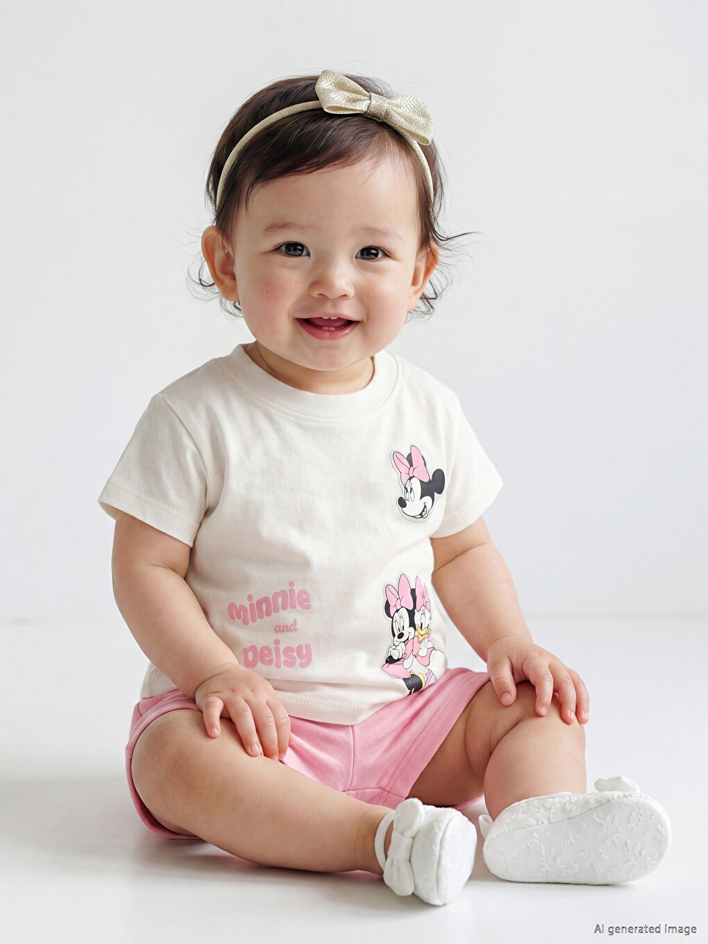 Minnie Mouse Printed Baby Girls' T-Shirt