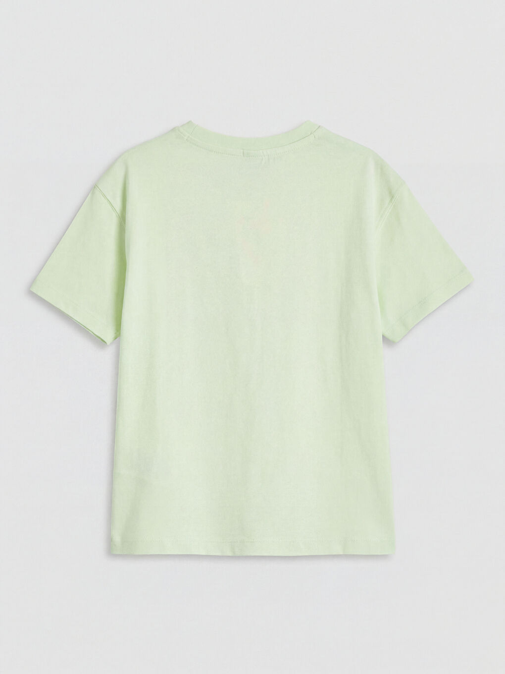 Crew Neck Printed Girls' T-Shirt-1