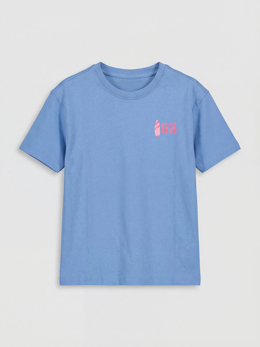 Crew Neck Printed Girls' T-Shirt