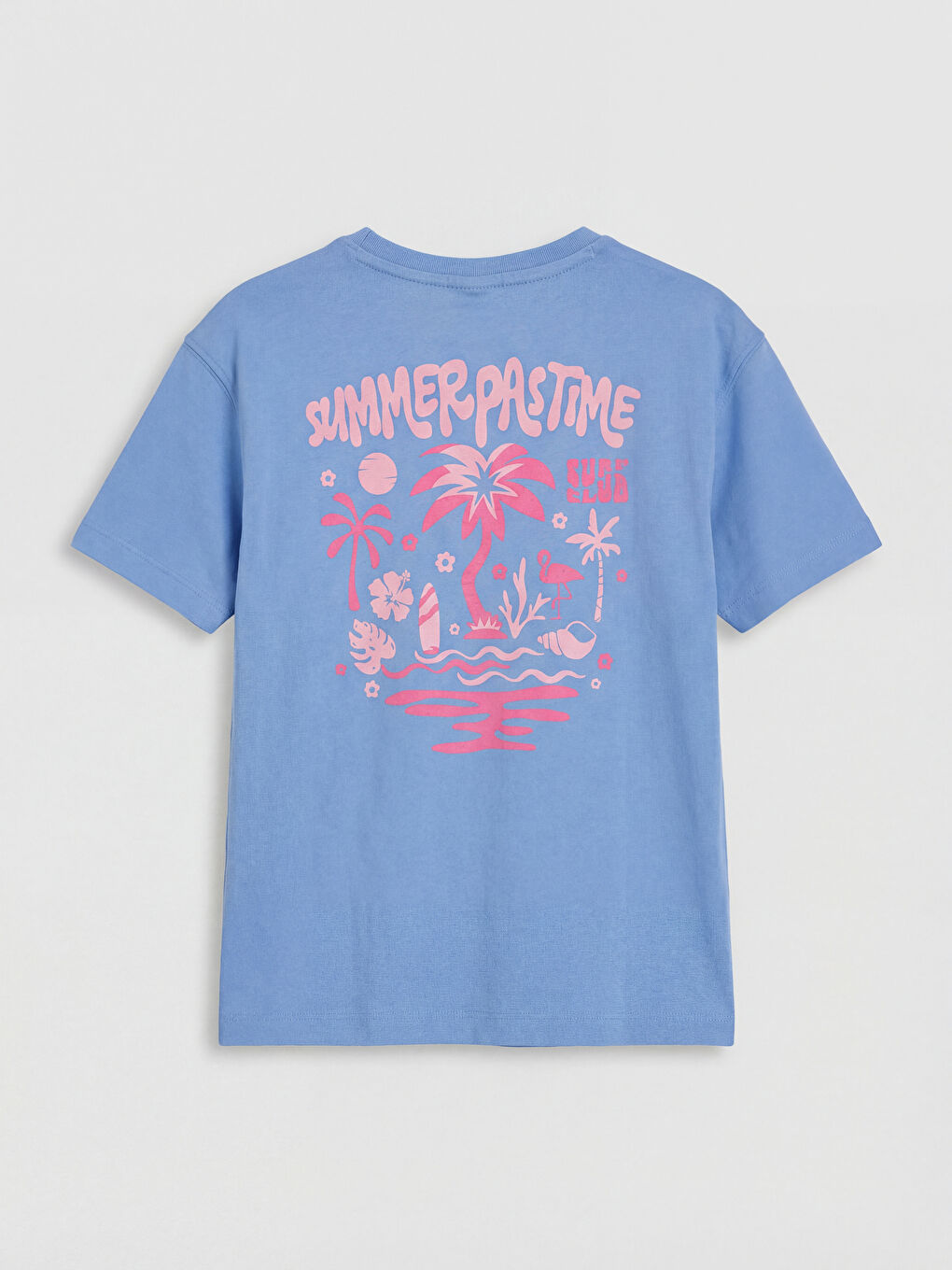 Crew Neck Printed Girls' T-Shirt-1