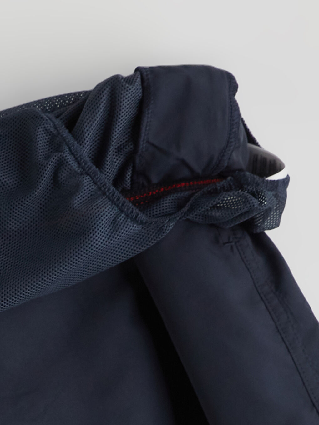 İndigo Diz Hizası Boy Basic Erkek Deniz Şortu-5