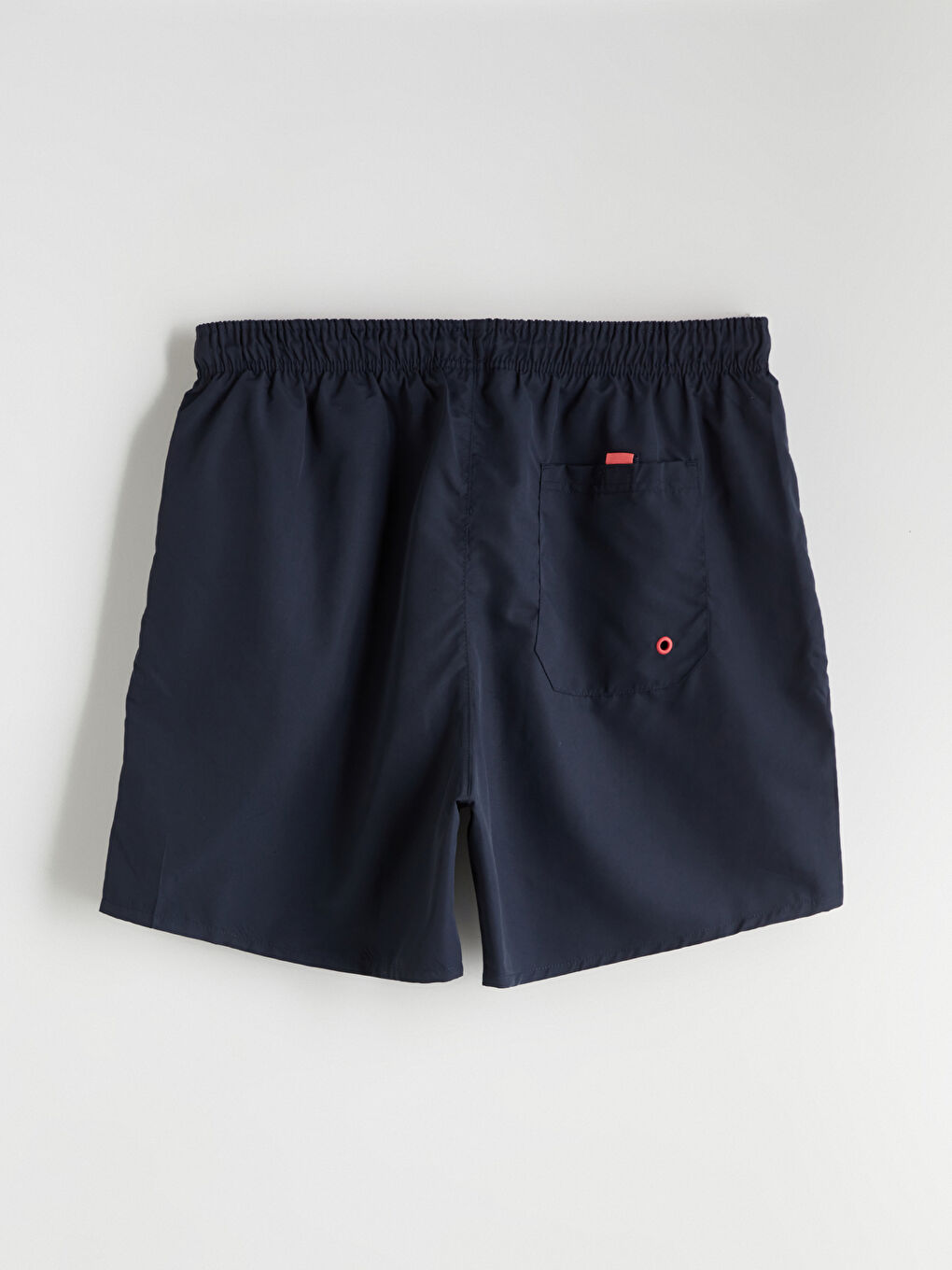 İndigo Diz Hizası Boy Basic Erkek Deniz Şortu-6