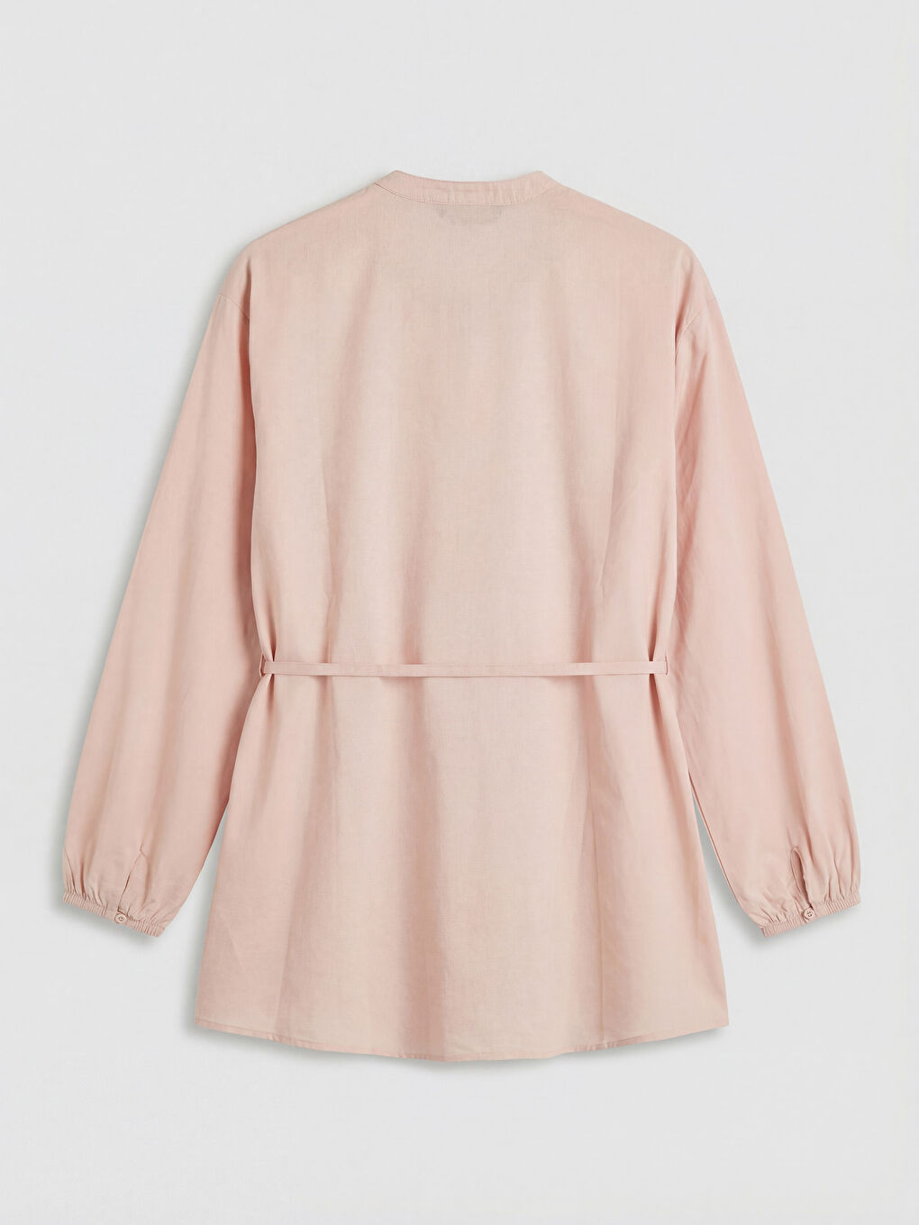 Notch Neck Pleated Blouse-5