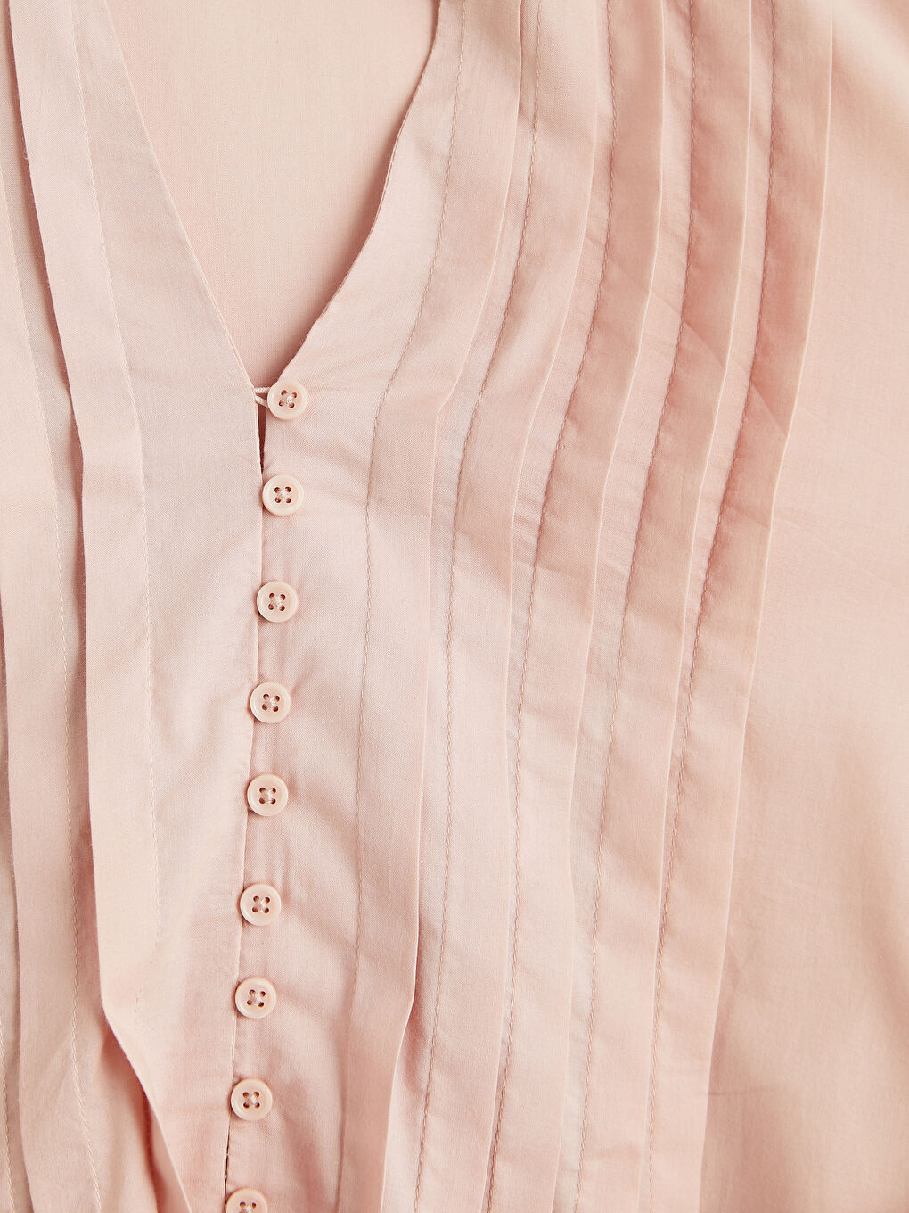 Notch Neck Pleated Blouse-6