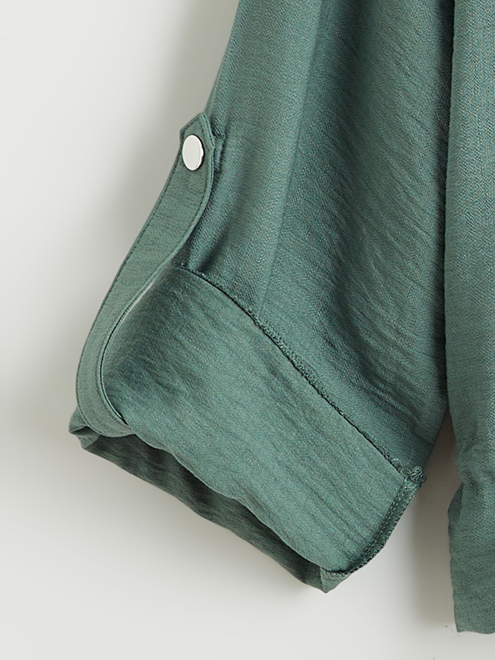 Textured Oversize Women's Shirt-5