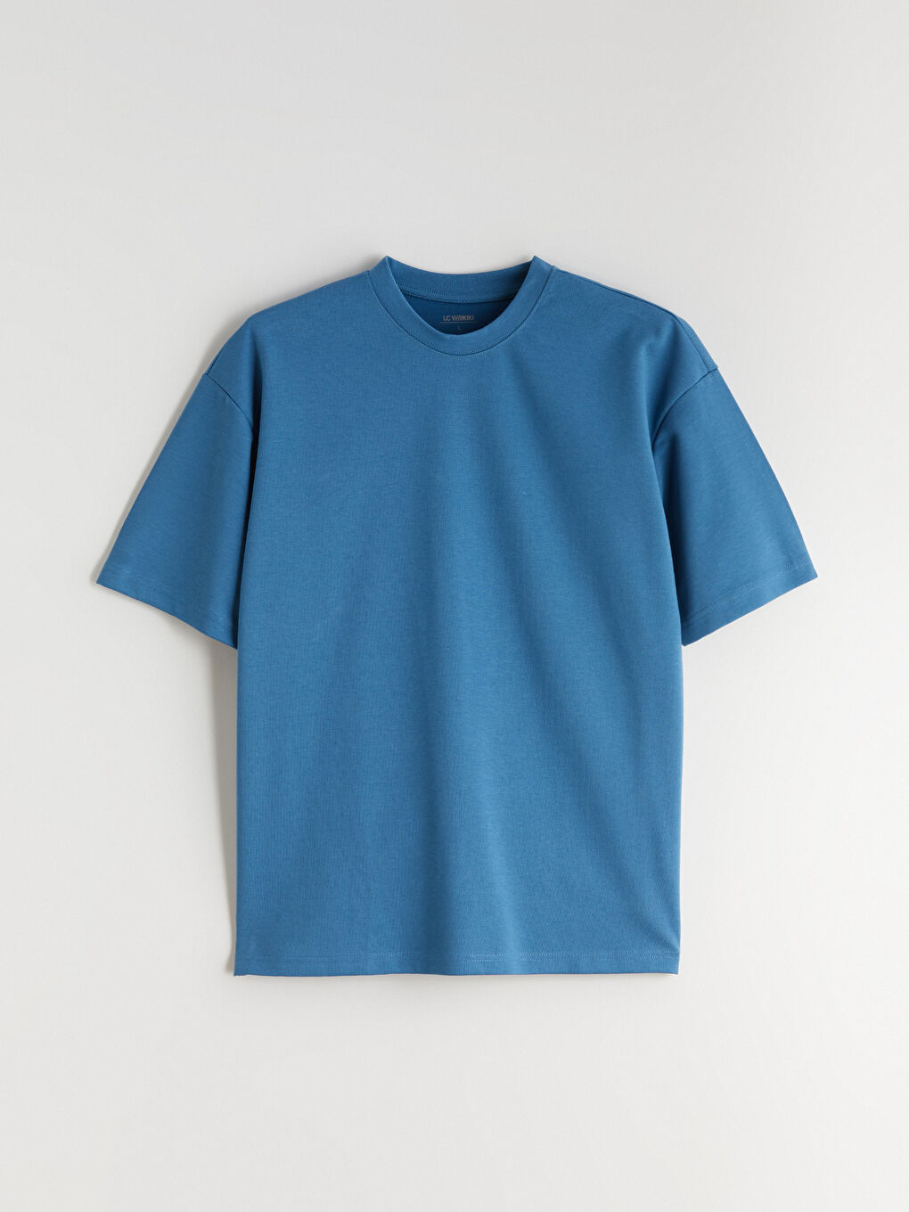 Mavi Bisiklet Yaka Erkek Tişört-4