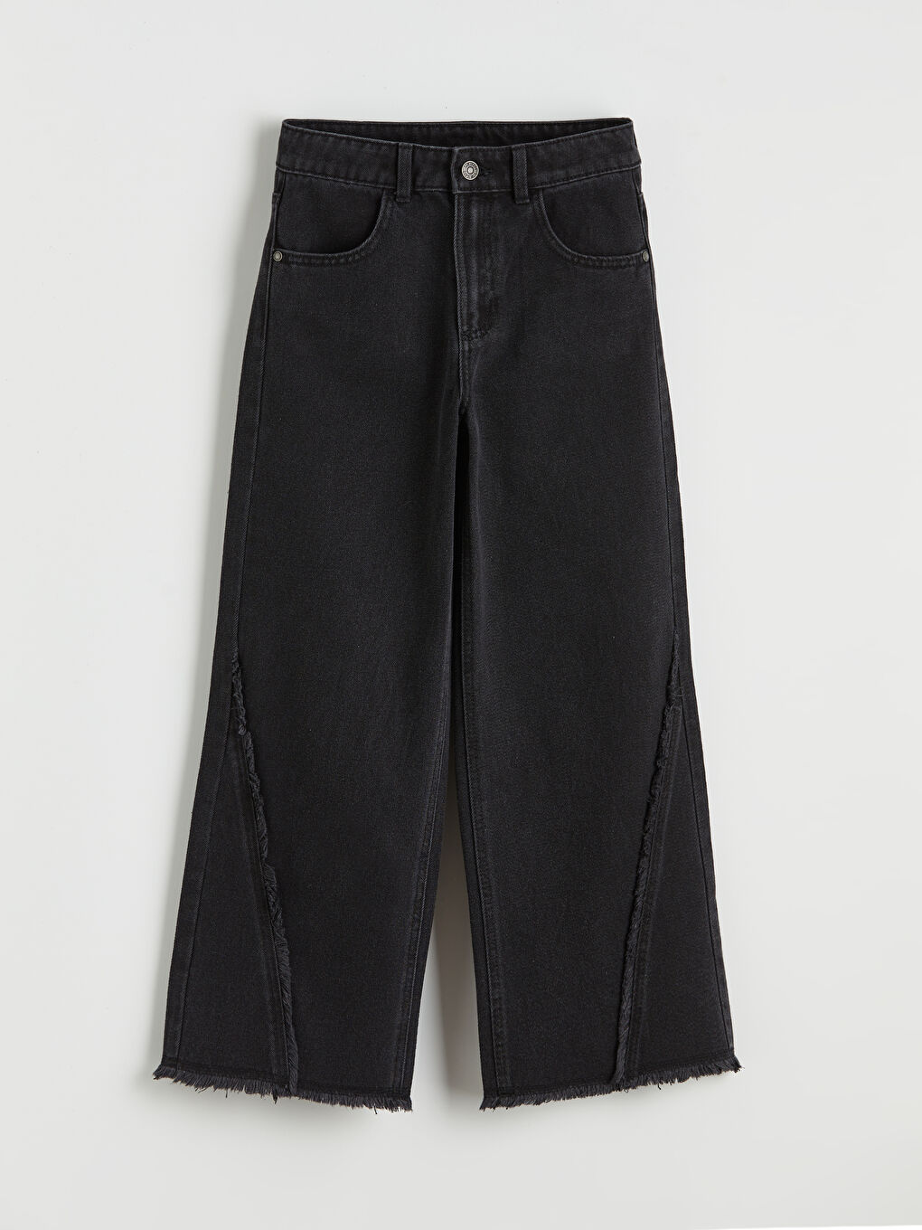 Girls' Wide-Leg Jean Trousers