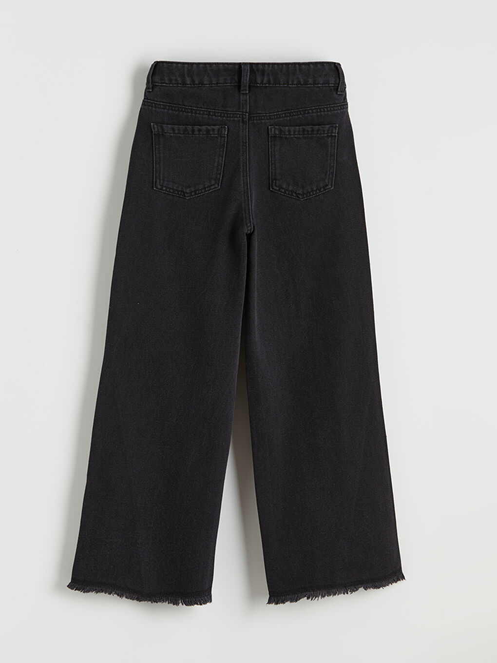 Girls' Wide-Leg Jean Trousers-1