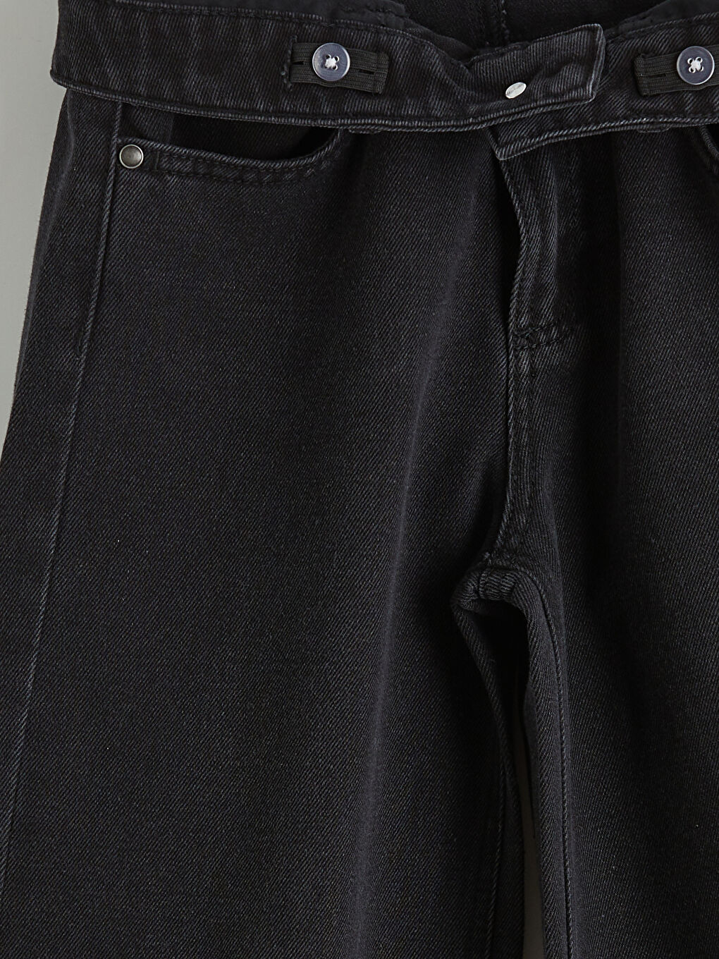 Girls' Wide-Leg Jean Trousers-2