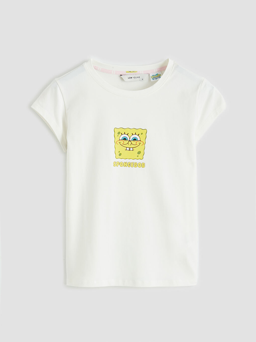 Pembe Sünger Bob Baskılı Kadın Pijama Takımı-1