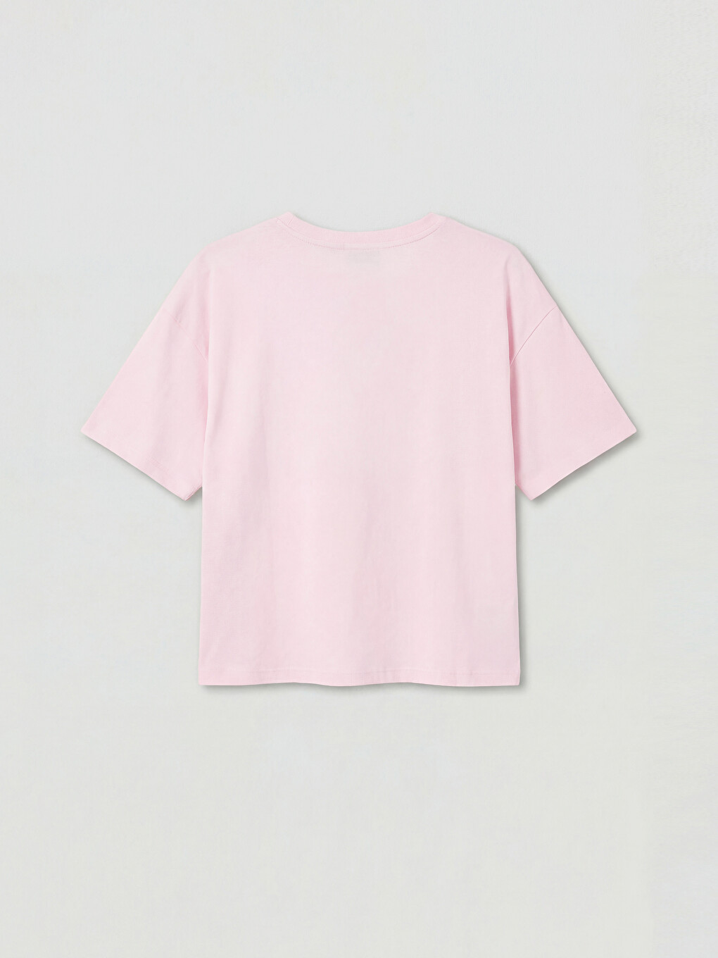 Pembe Barbie Baskılı Oversize Kadın Pijama Üst-4