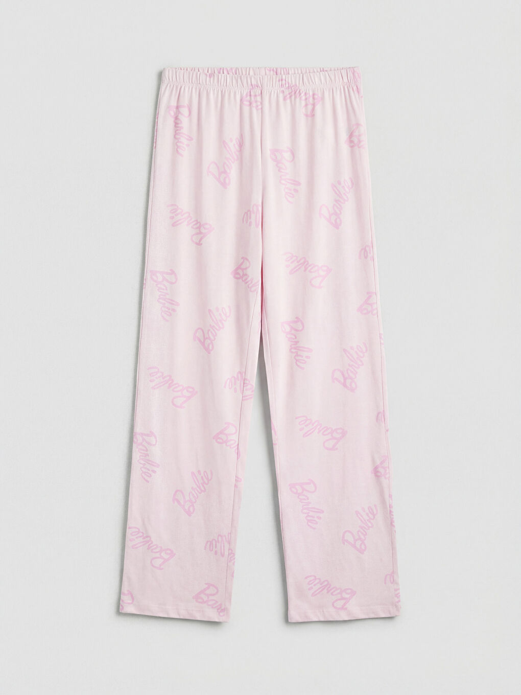 Set de pijamale pentru femei cu guler rotund și imprimeu Barbie-7