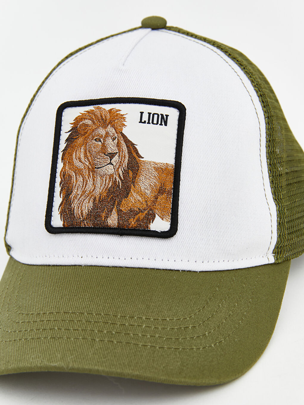 Yeşil File Detaylı Erkek Çocuk Kep Şapka-2