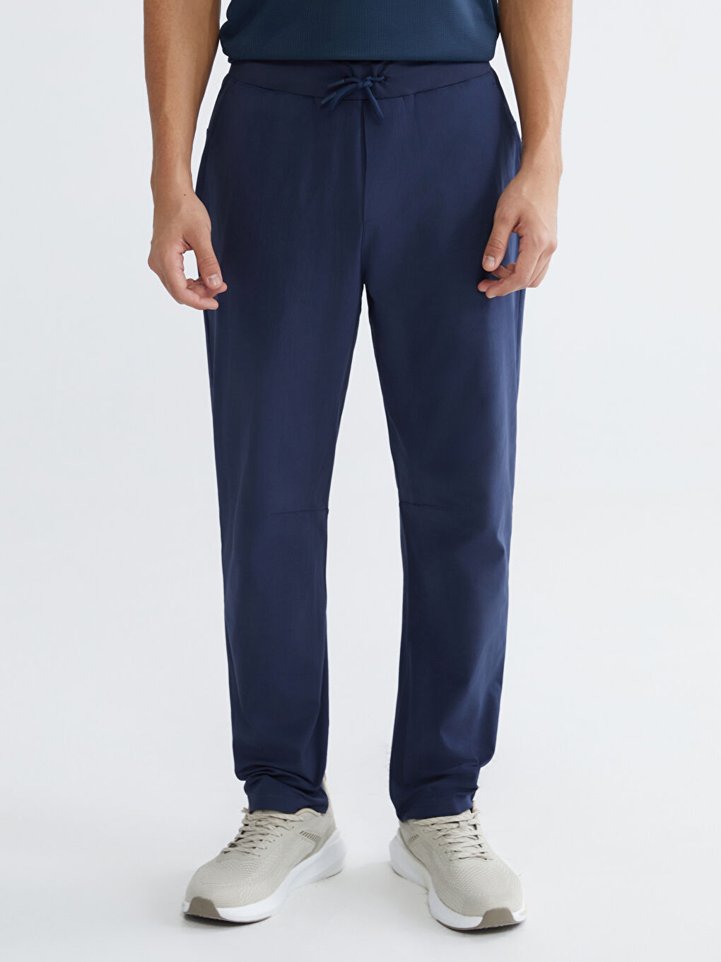 Lacivert Standart Kalıp Erkek Eşofman Altı-1