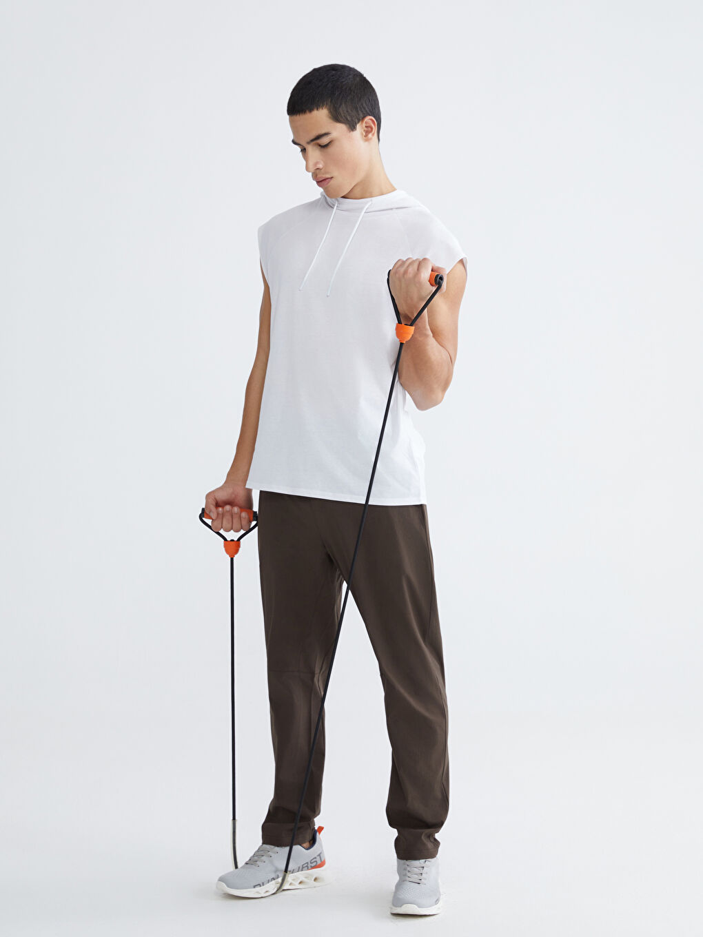 Kahverengi Standart Kalıp Erkek Eşofman Altı