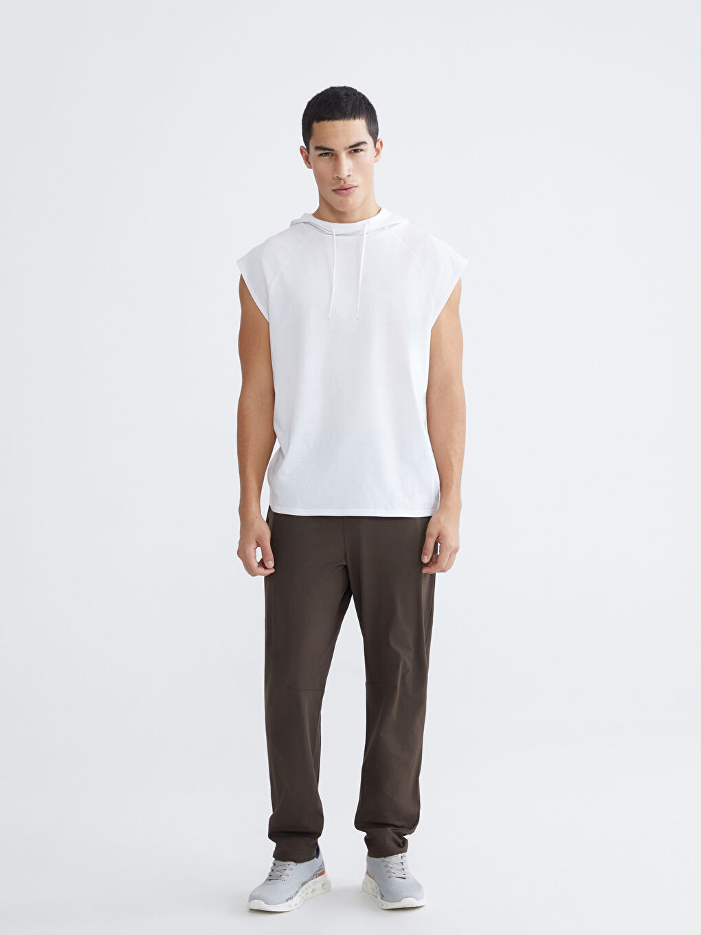 Kahverengi Standart Kalıp Erkek Eşofman Altı-2