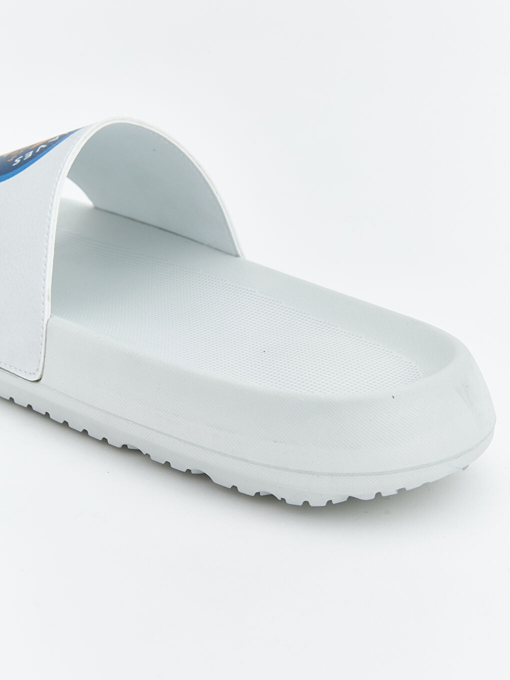 Beyaz Baskılı Erkek Terlik-4