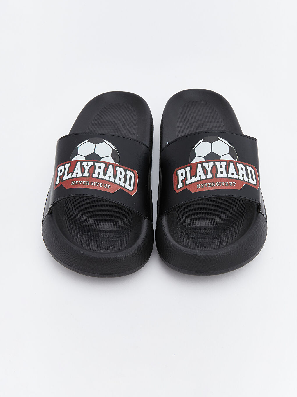 Siyah Deri Görünümlü Erkek Terlik-2