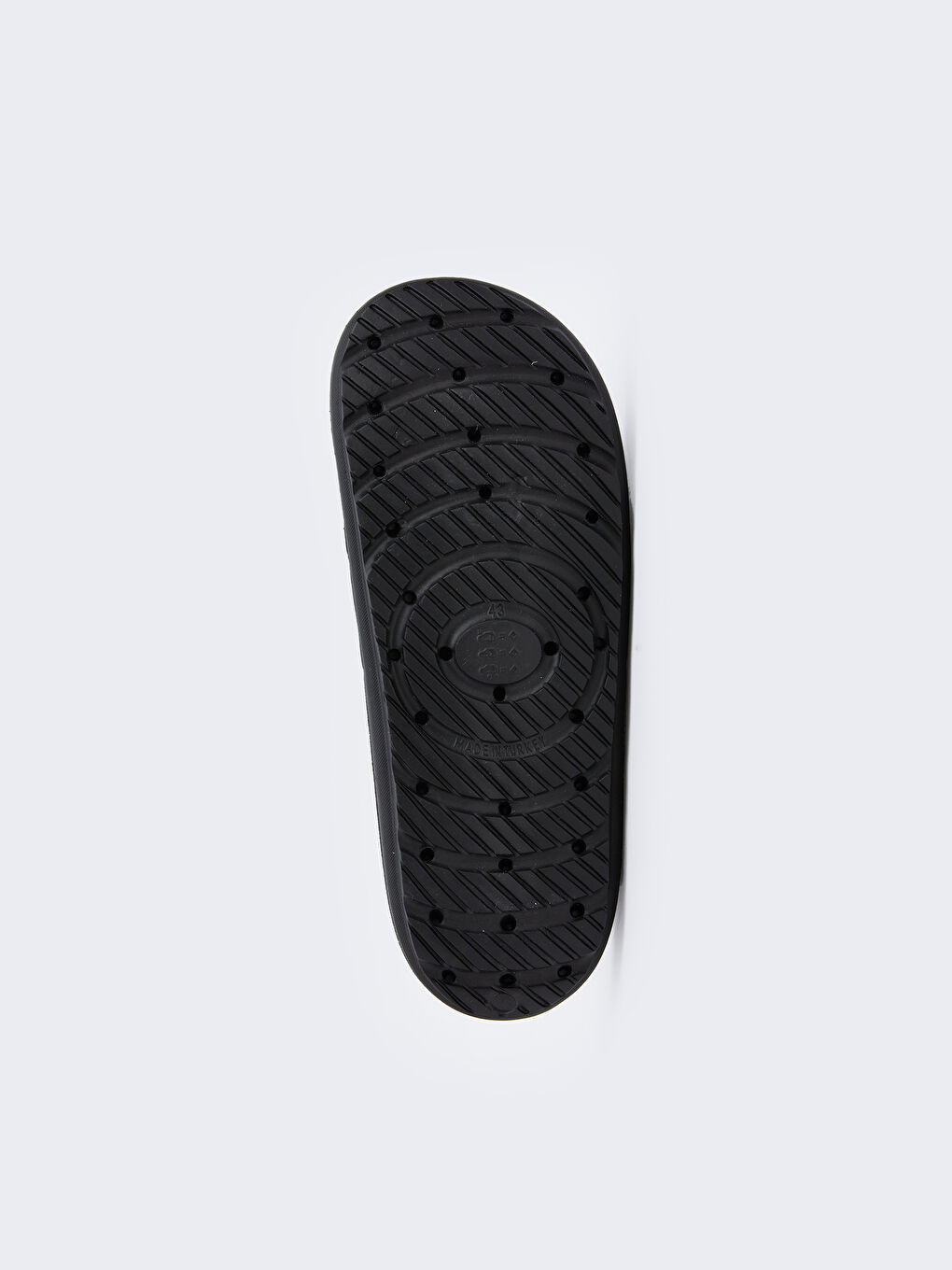 Siyah Deri Görünümlü Erkek Terlik-3