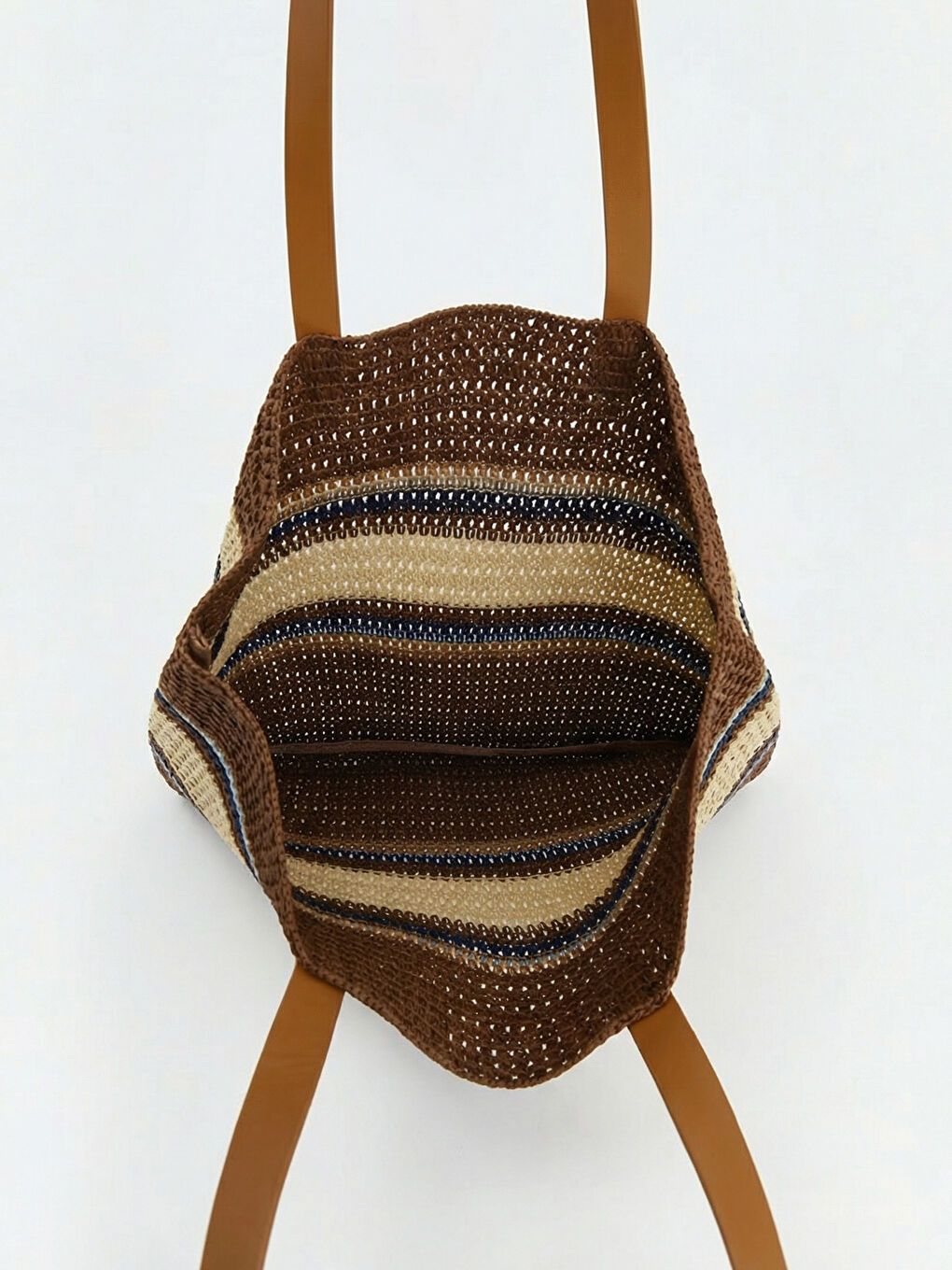 Karışık Kadın Hasır Plaj Çantası-1