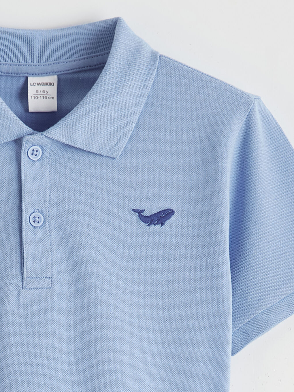 Polokragen Besticktes Jungen-T-Shirt-1