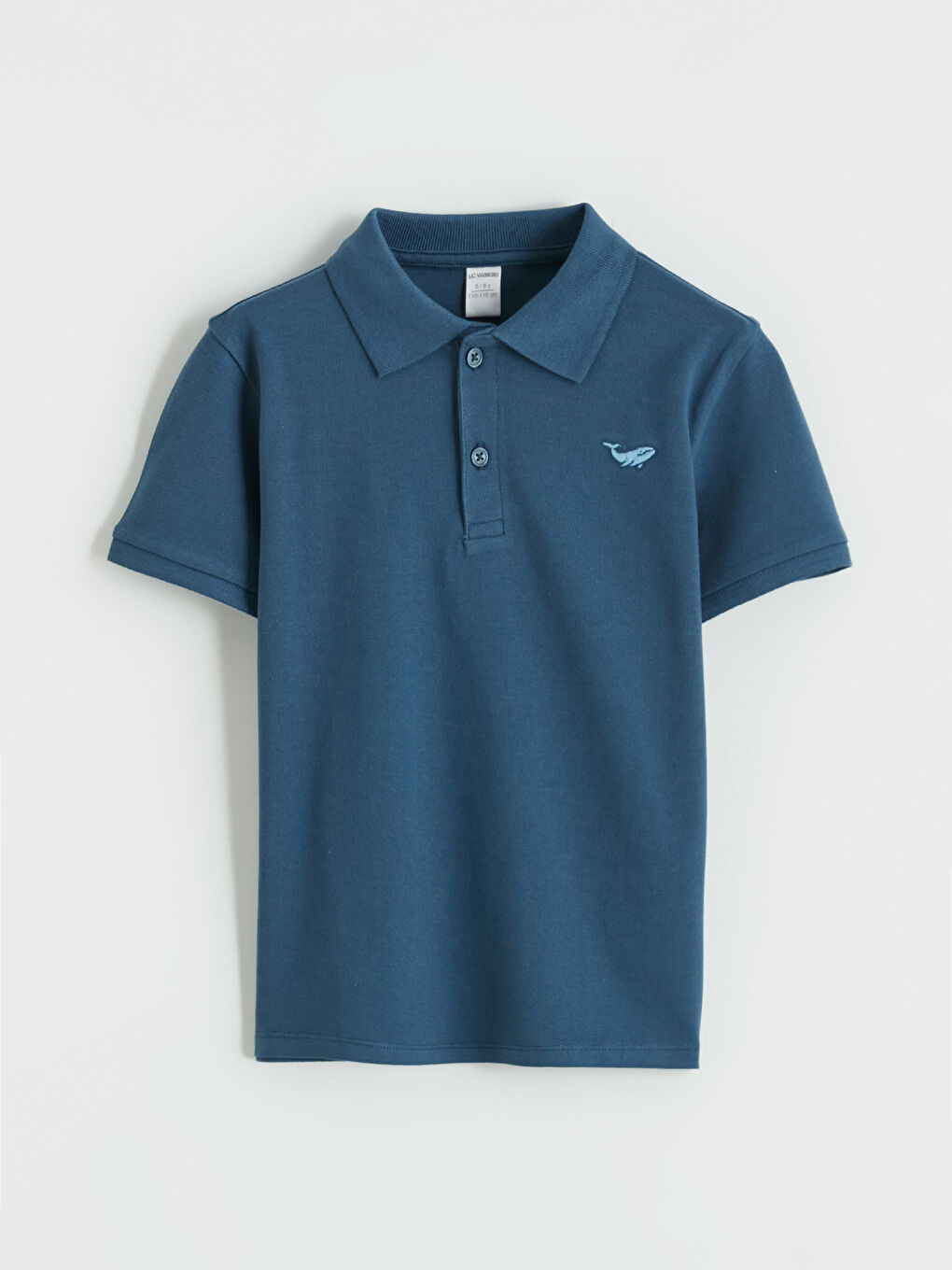 Polo Collar Embroidered Boys' T-Shirt