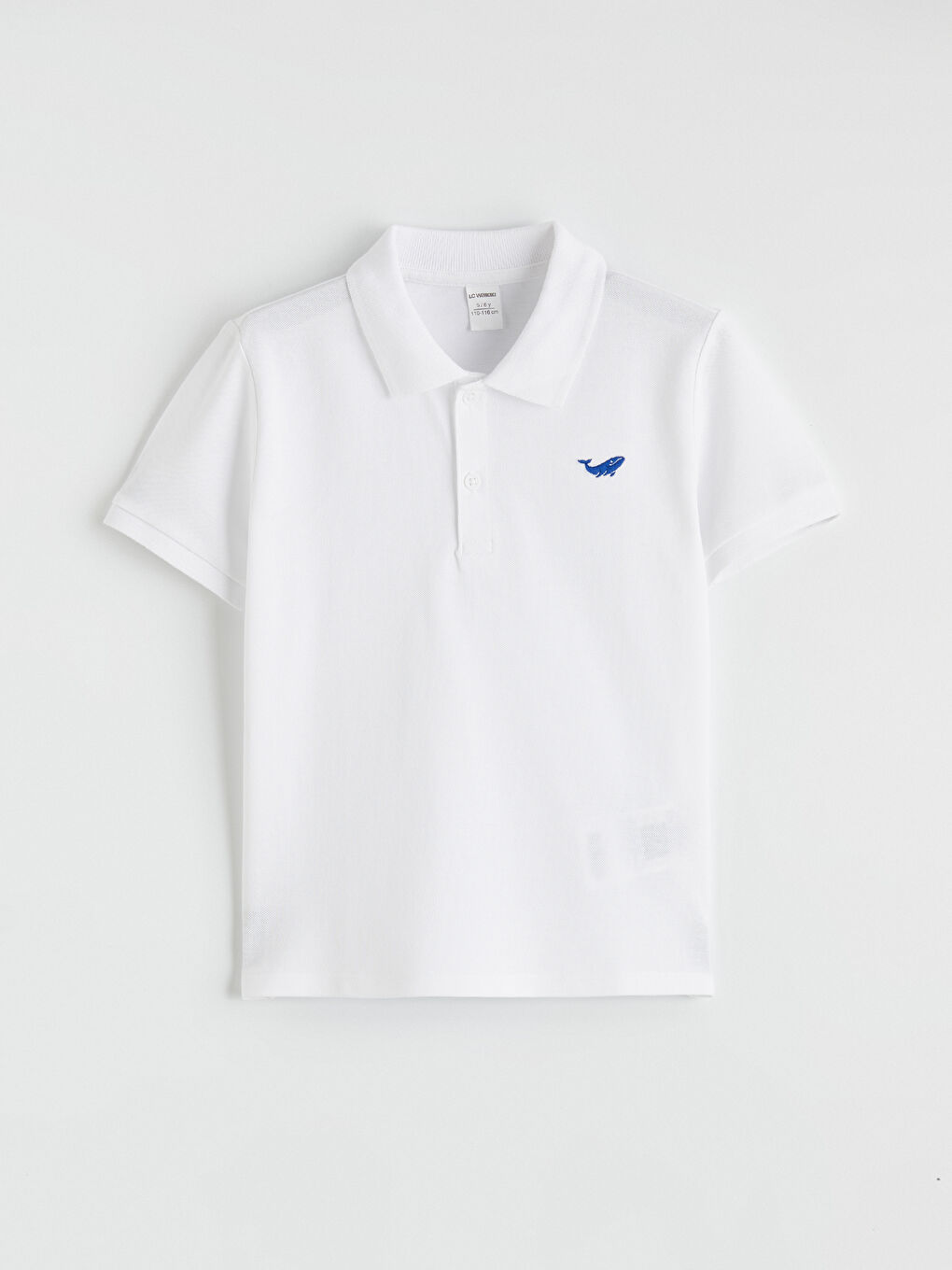 Polo Collar Embroidered Boys' T-Shirt