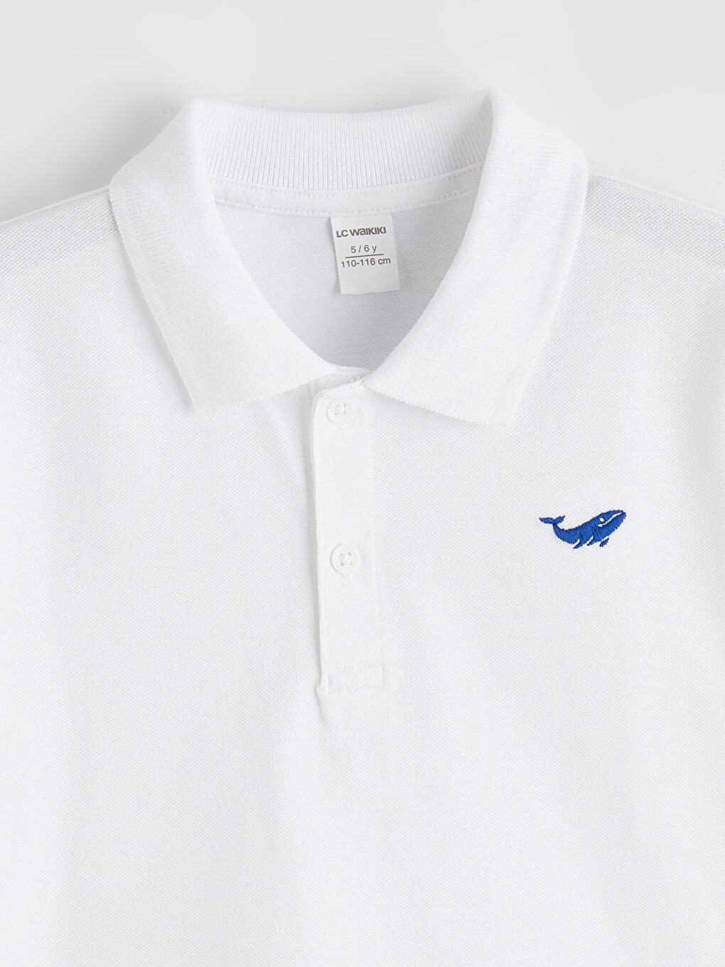 Polo Collar Embroidered Boys' T-Shirt-1