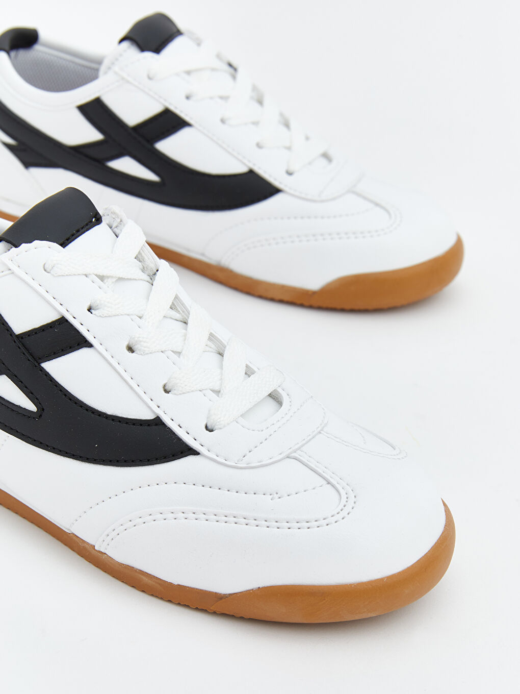 Beyaz Bağcıklı Erkek Bebek Spor Ayakkabı-2