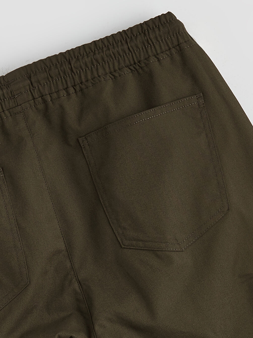 Haki Slim Fit Erkek Kargo Pantolon-5