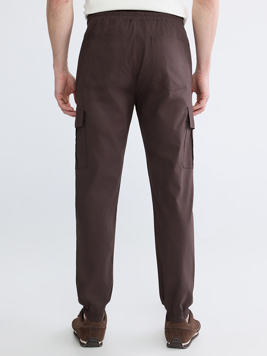 Antrasit Slim Fit Erkek Kargo Pantolon-3