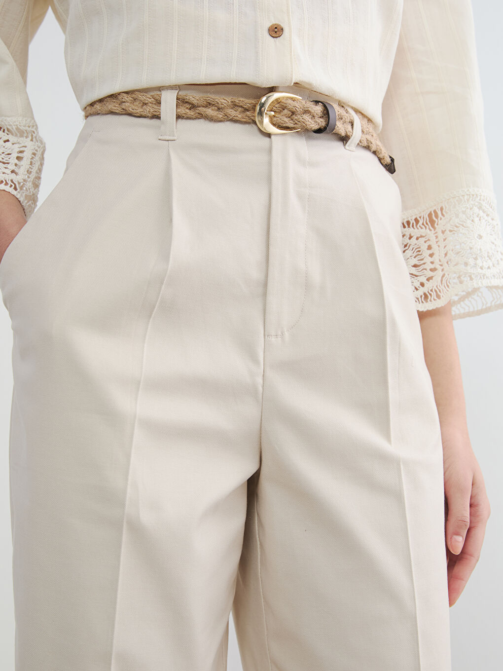 BEŽ Pantalone Žena-2