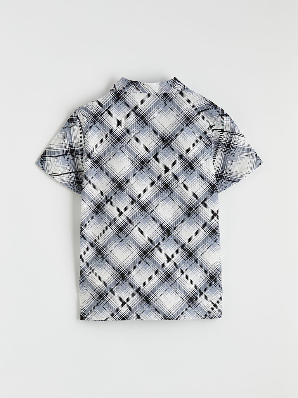 Beyaz Ekose Erkek Çocuk Gömlek-1