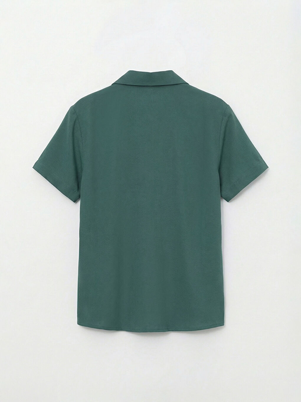 Yeşil Kısa Kollu Erkek Çocuk Gömlek-1