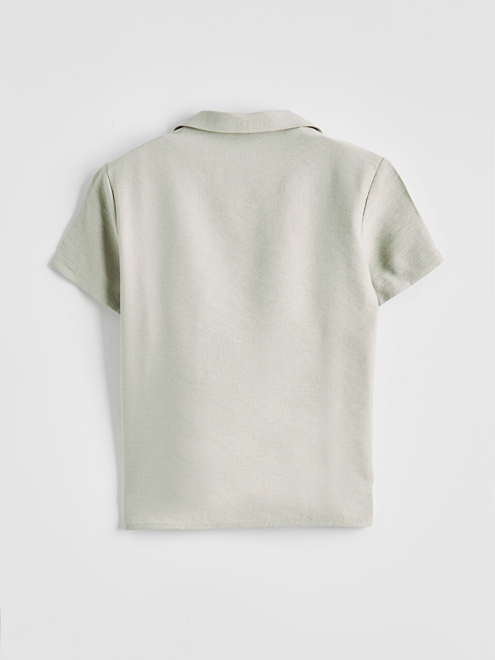 Yeşil Resort Yaka Erkek Çocuk Gömlek-1