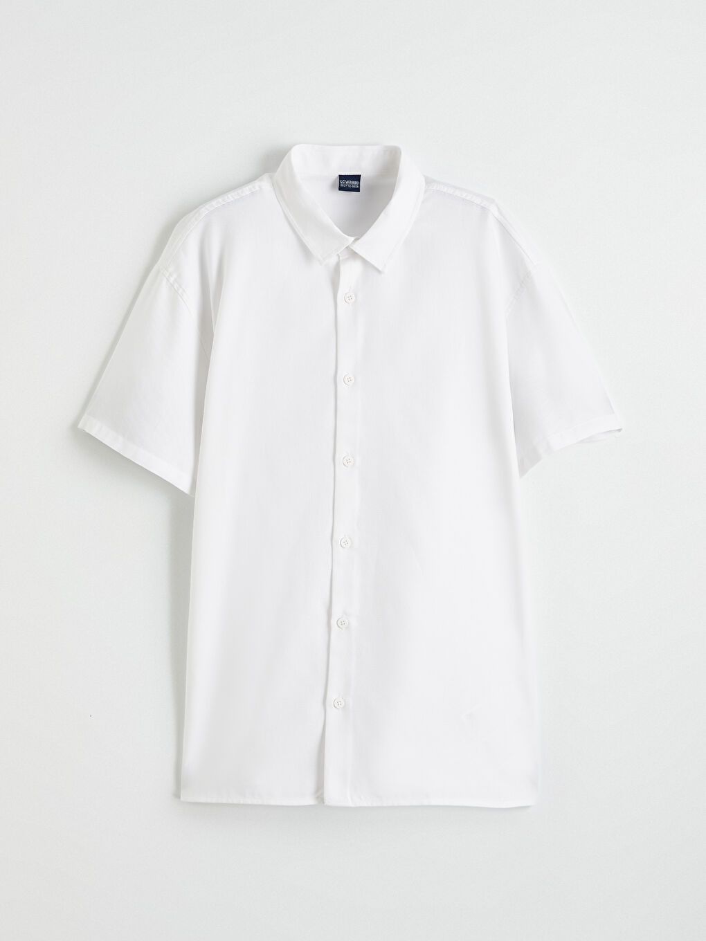 Beyaz Kısa Kollu Erkek Çocuk Gömlek