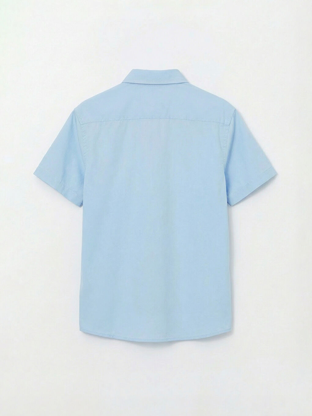 Mavi Kısa Kollu Erkek Çocuk Gömlek-1