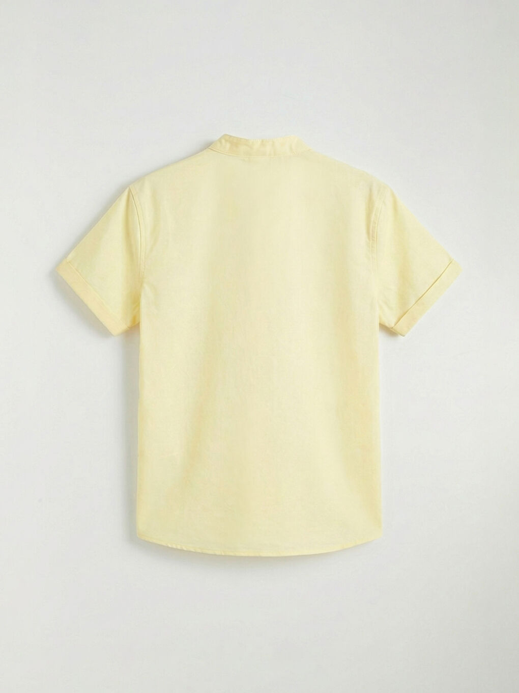 Sarı Kısa Kollu Erkek Çocuk Gömlek-1